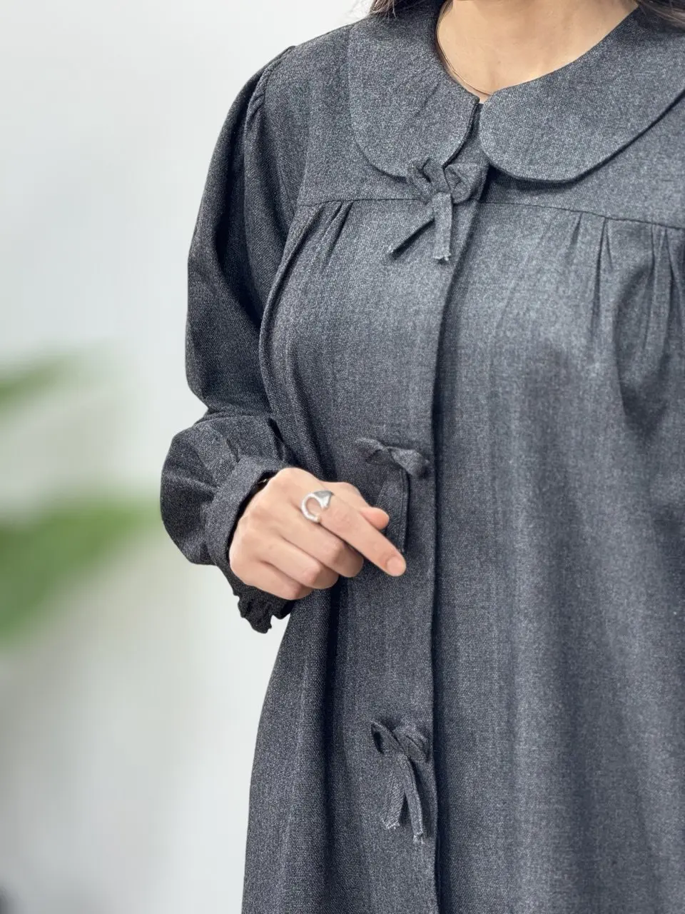 مانتو بلند پشمی پروانه (پیش فروش)